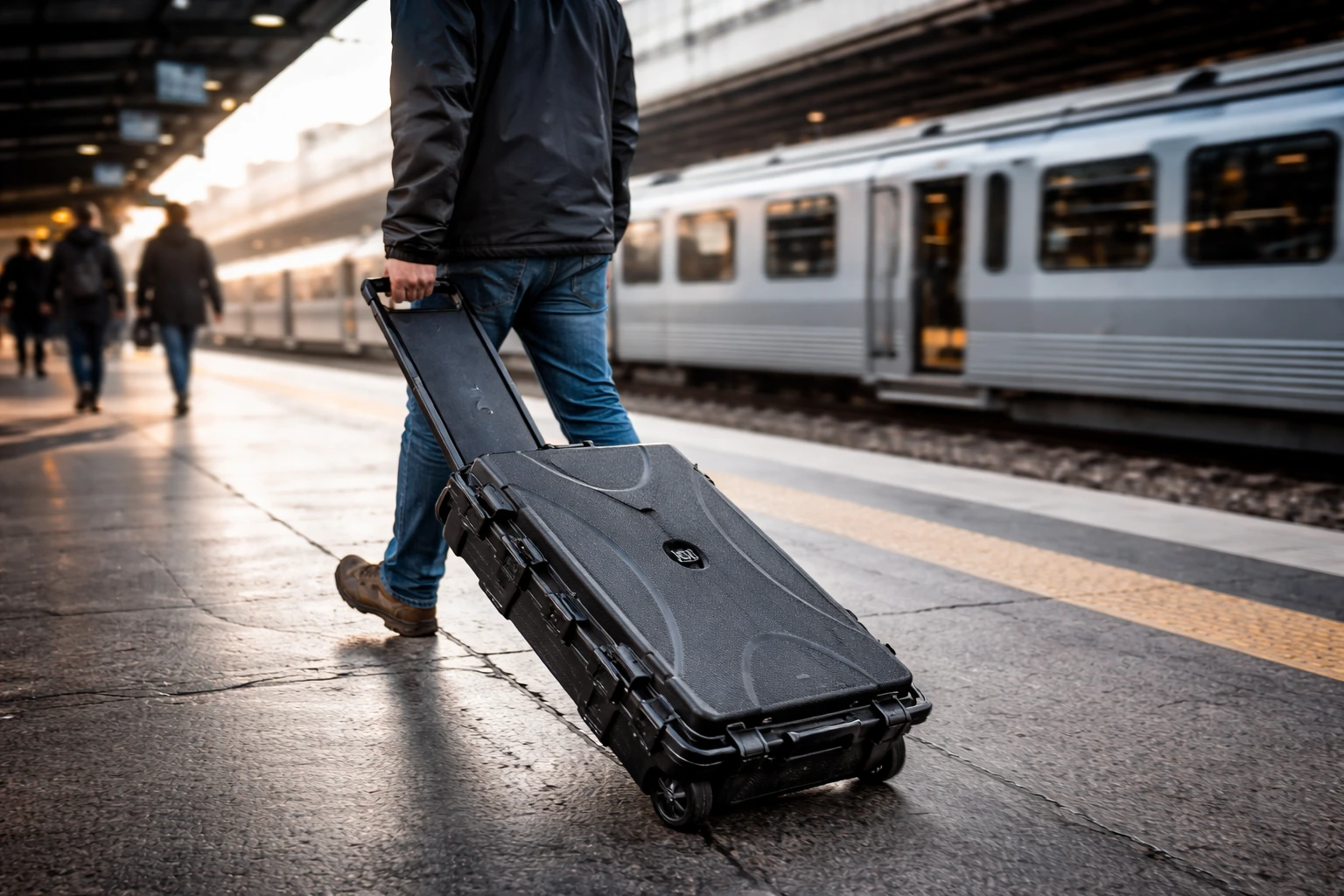 Rollbarer Servicekoffer unterwegs