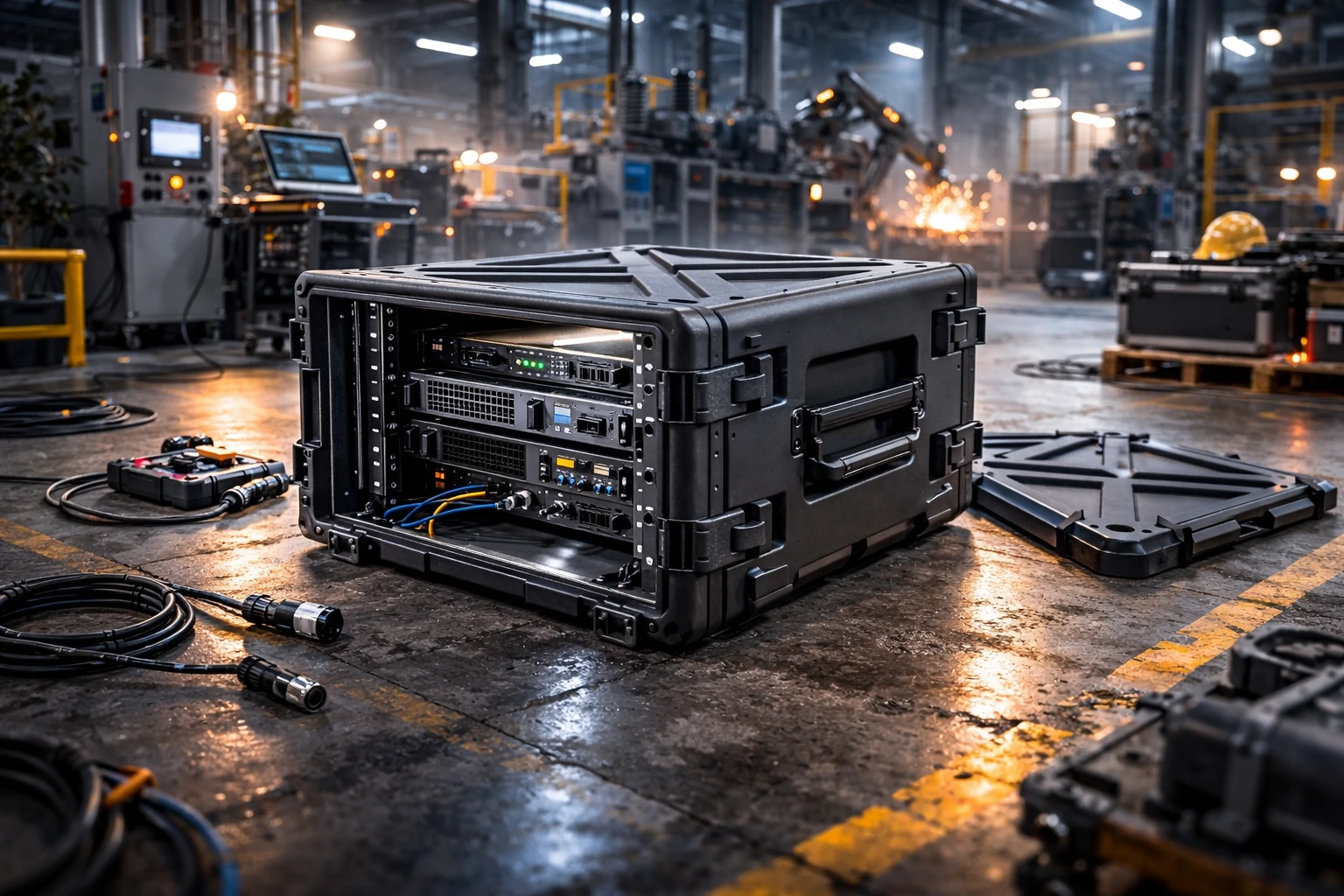 Rack Case im industriellen Umfeld